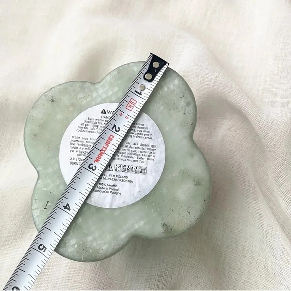 NEW FEM POLAND Pillar Candle Unique shape Sage green - Picture 7 of 11